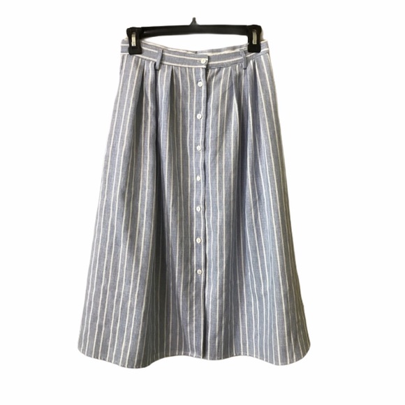 Everly Dresses & Skirts - Everly Striped Button Skirt